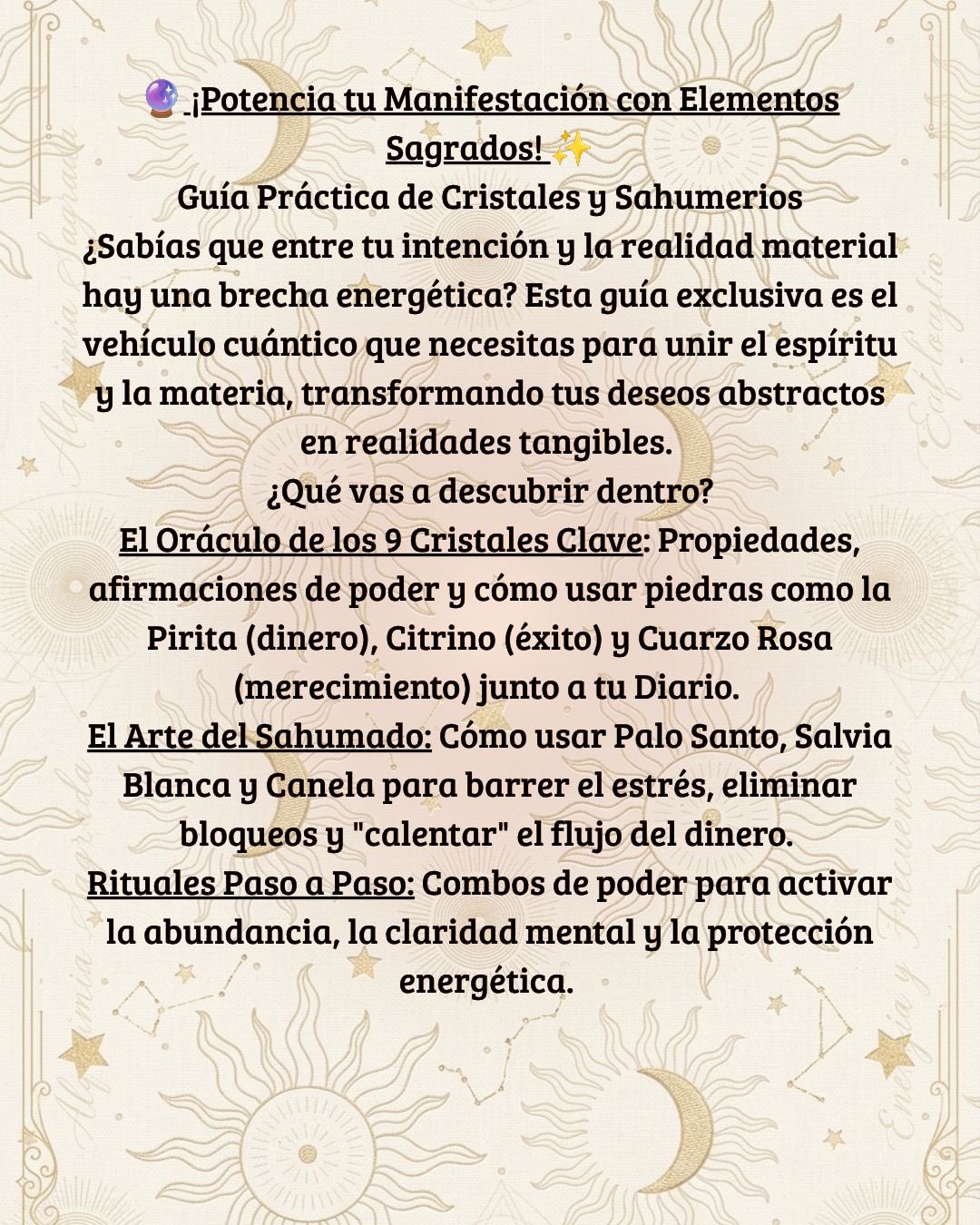 ¡Potencia tu Manifestación! (Guía de Cristales y Sahumerios)