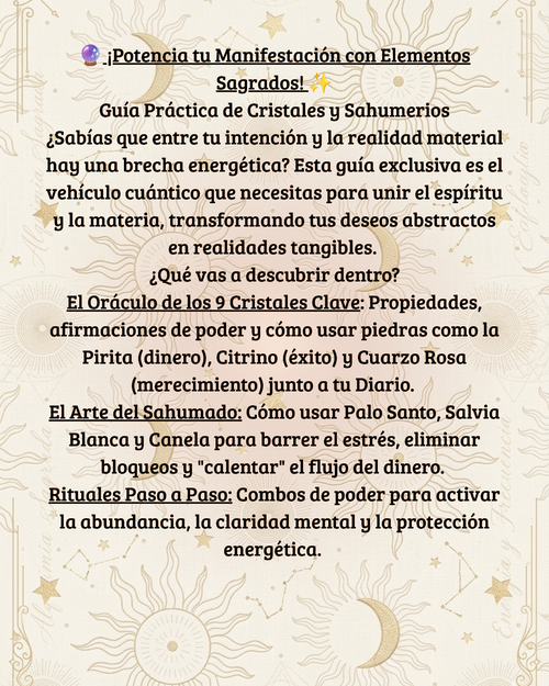 ¡Potencia tu Manifestación! (Guía de Cristales y Sahumerios)